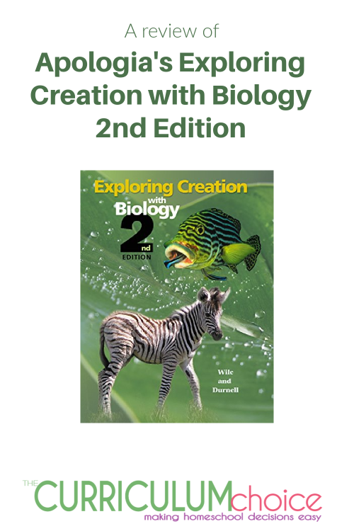 Apologia Exploring Creation with Biology is a full year, Christian high school biology course for homeschoolers. A review from The Curriculum Choice