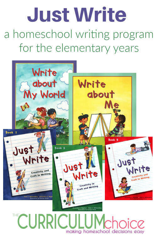 Just Write Homeschool Writing Program is a 4 level workbook style creative writing curriculum for the elementary years.