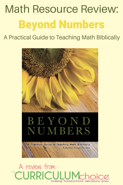 will help you learn how to see and teach math from a biblical worldview in an easy to read and understandable way.