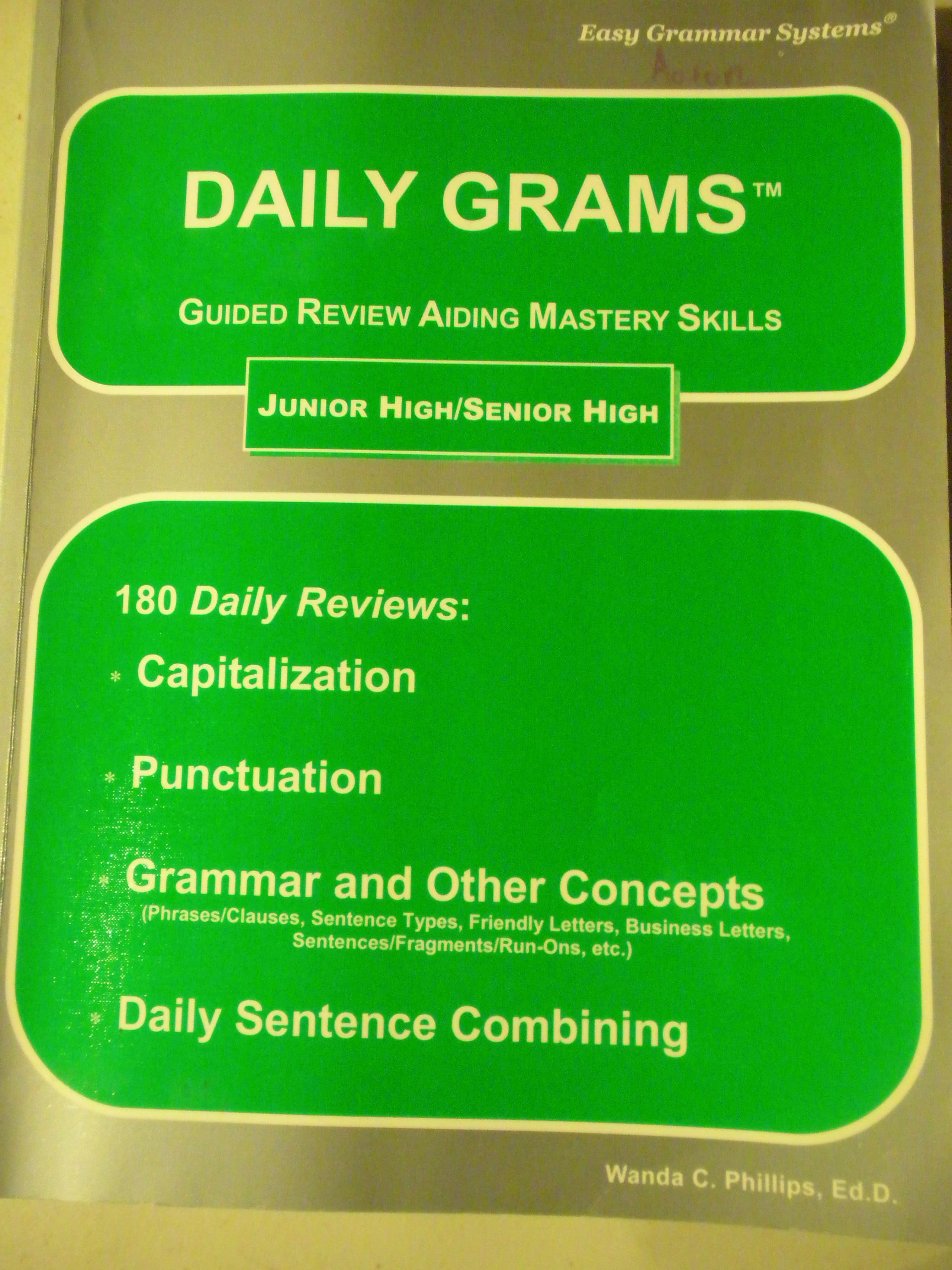 Daily GRAMS-Junior High/Senior High Level