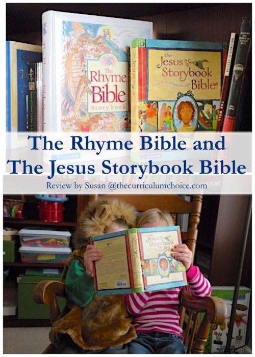 Bibles Abound: The Rhyme Bible and The Jesus Storybook Bible. Honest reviews of these two children's Bibles including likes and dislikes.