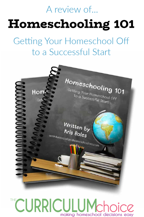 Homeschooling 101 by Kris Bales offers clear practical help for homeschoolers just starting out. Things like knowing your state laws, planning your calendar, dealing with na-sayers and more!