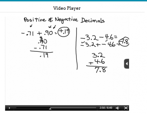 no-nonsense algebra video screen shot