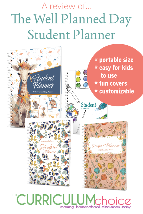 The Well Planned Day Student Planner is beautiful, functional, and easy for kids in grades 3-8 to use themselves.