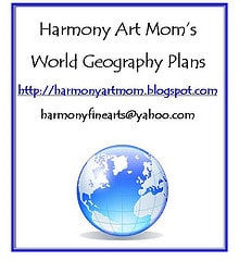 World Geography Plans from Harmony Art Mom