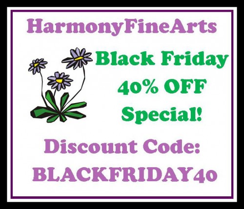 Harmony Fine Arts Black Friday Button