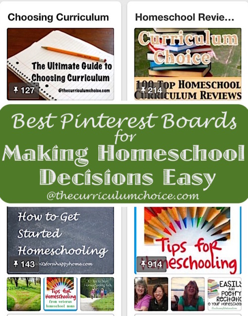 Best Pinterest Boards for Making Homeschool Decisions Easy!