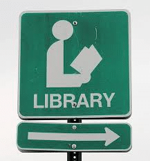 library sign