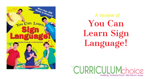 You Can Learn Sign Language contains more than 300 signs, with easy to follow instructions, and photos of kids demonstrating each sign.