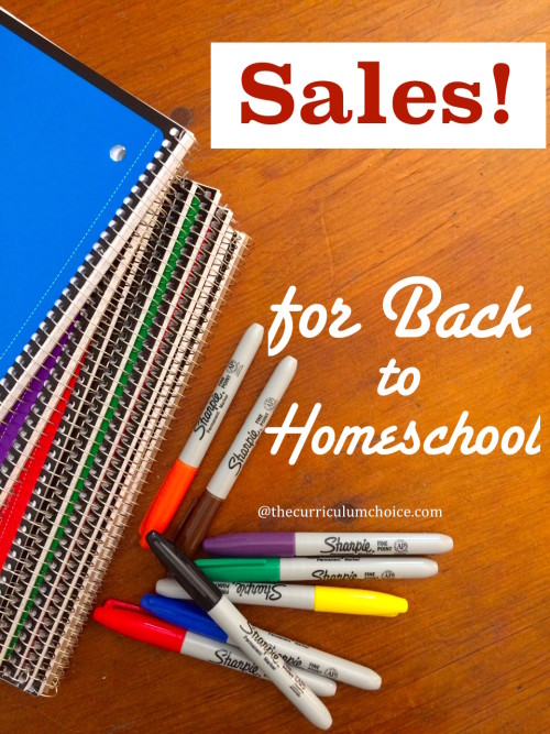 Back to Homeschool Sales for You!