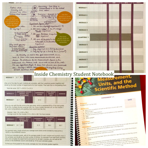 Inside Chemistry Student Notebook