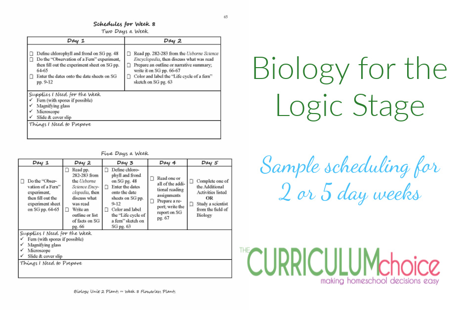 Biology for The Logic Stage is a 36 week classical science curriculum covering the study of plants, animal life, and the human body. A review from The Curriculum Choice