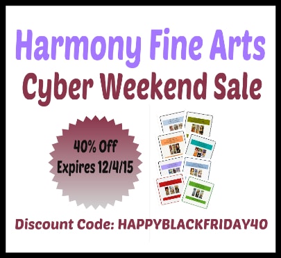 Harmony Fine Arts Cyber Weekend Sale @harmonyfinearts