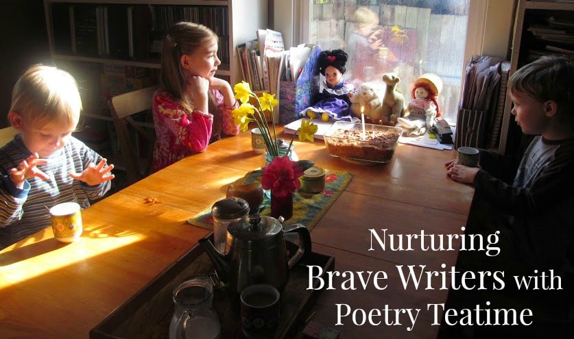 On any ordinary day, after we have put in a good share of work, you can find us gathered at the table sharing a pot of tea.  After everyone is settled with tea and cinnamon toast, I open a book of poems and read one.  We might return to the poem again in the coming days.  But that's the heart of our simple practice--tea and toast, poems and nurturing brave writers.