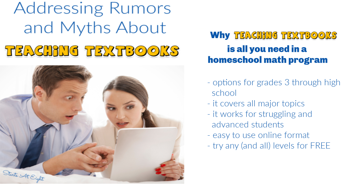 Addressing Rumors and Myths About Teaching Textbooks