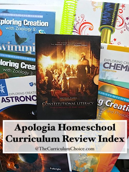 Because many of our review team authors have shared their experiences with Apologia curriculum, we wanted to make homeschool decisions easy for you by placing them all in a list for you. An Apologia Homeschool Curriculum Review Index!