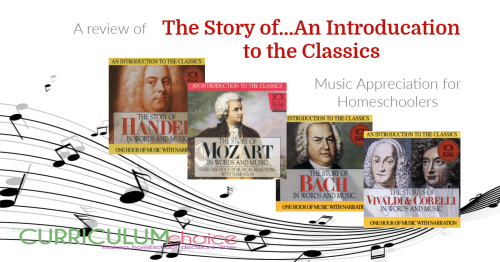 The Story Of...An Introduction to the Classics are music CDs with simple biographies and information about the music that allow you to easily incorporate music appreciation into your homeschool. from The Curriculum Choice