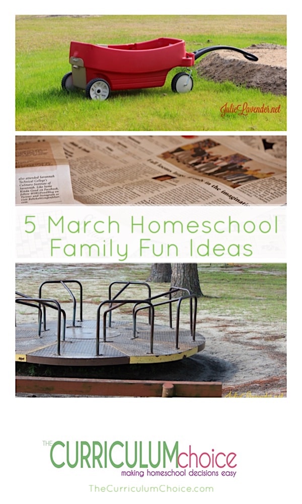 March hints that spring is around the corner. Incorporate all sorts of green merriment into the month of March. Celebrate with these March homeschool family fun ideas or create a few of your own.