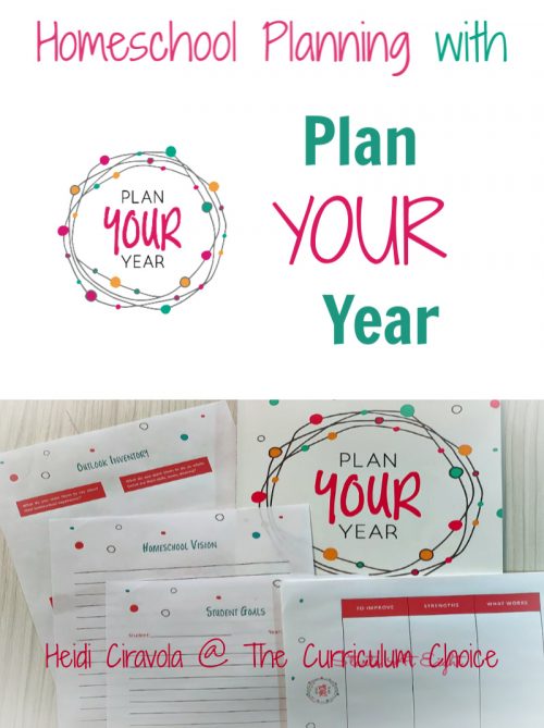 Homeschool Planning with Plan Your Year is a flexible and low stress way to look at each of your children, and yourself, to create a homeschool plan that works for you. A Review from The Curriculum Choice