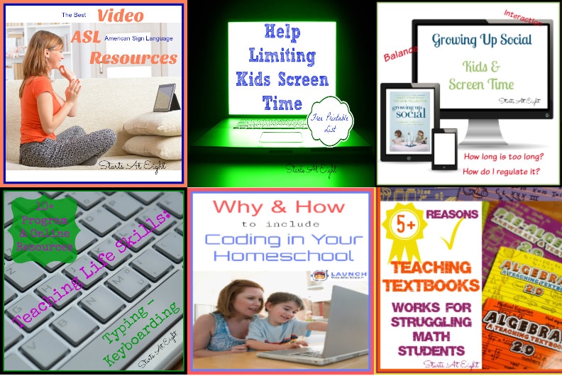 Homeschool Screen Time from Starts At Eight