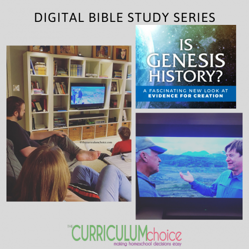 Is Genesis History? This homeschool year we enjoyed some evening family time with this excellent digital Bible study series resource from Compass Classroom. One of our favorite times of learning is when we wait until Dad is home. I love the family discussions and world view question and answer sessions promoted by great homeschool resources like these.