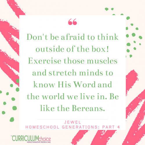 Don't be afraid to think outside of the box! Hope for Future Homeschool Generations: Homeschool Generations Part 4 with encouragement/advice for the new homeschooler. Looking ahead to the future of homeschooling.