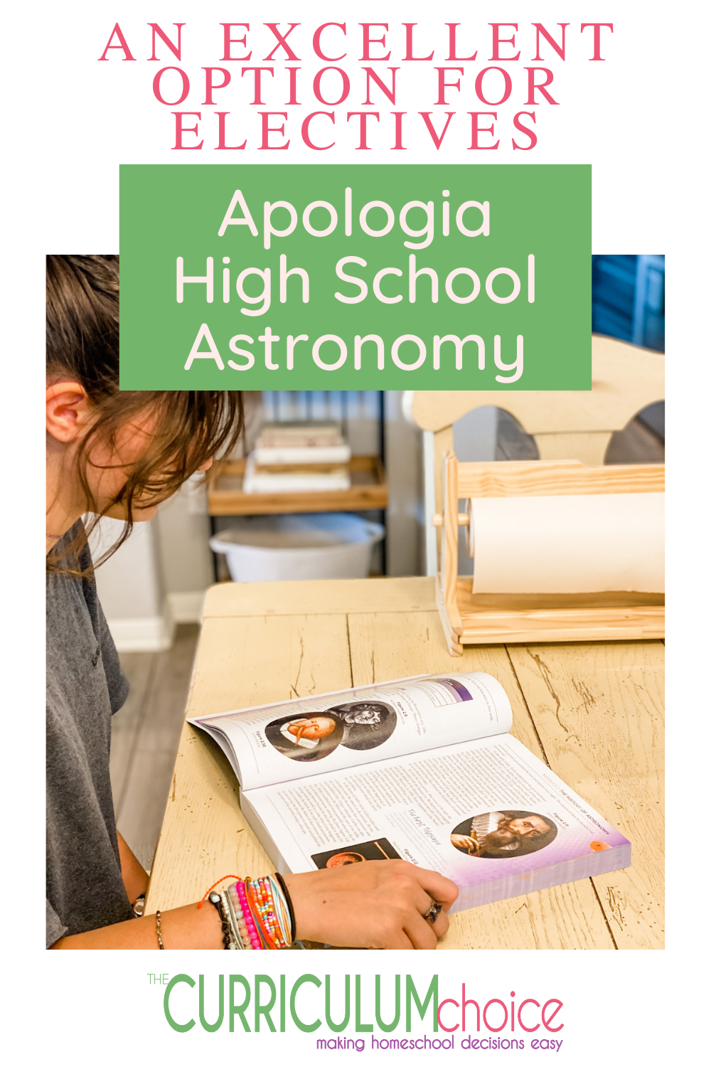 If your Christian teen need's an elective, check out the Apologia High School Astronomy Course. It's not your typical high school course! #highschoolcurriculum #thecurriculumchoice #homeschool #homeschoolelectives #homeschoolhighschool 