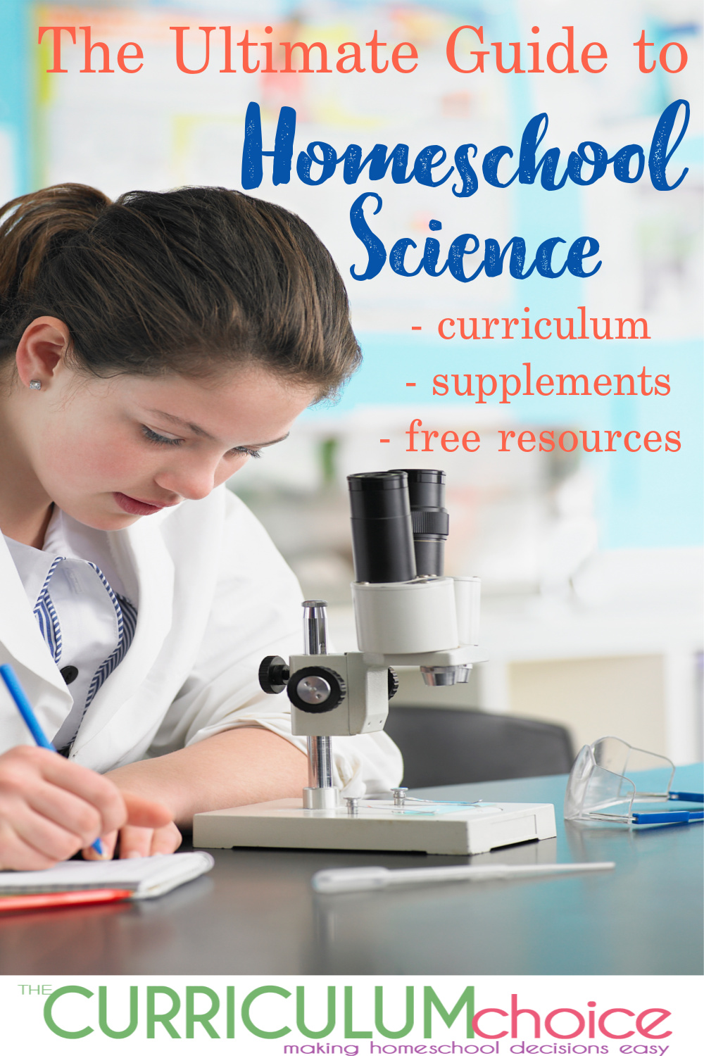 The Ultimate Guide to Homeschool Science is a collection of science curricula, supplements and free resources both secular and Christian.