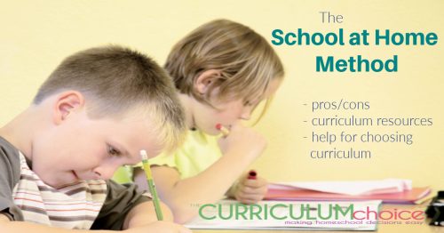 Let's take a look at what doing school at home might look like and what resources you would want to have to use this homeschool method.