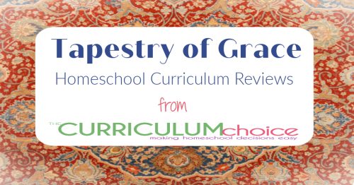 This is a collection of reviews about the classically based, Tapestry of Grace Homeschool Curriculum from the authors at The Curriculum Choice.