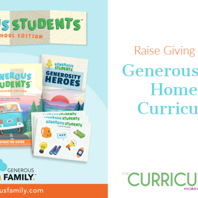 Raise Giving Kids with the Generous Students Homeschool Curriculum Kit