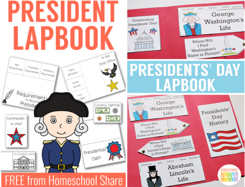 President Lapbooks from Homeschool Share