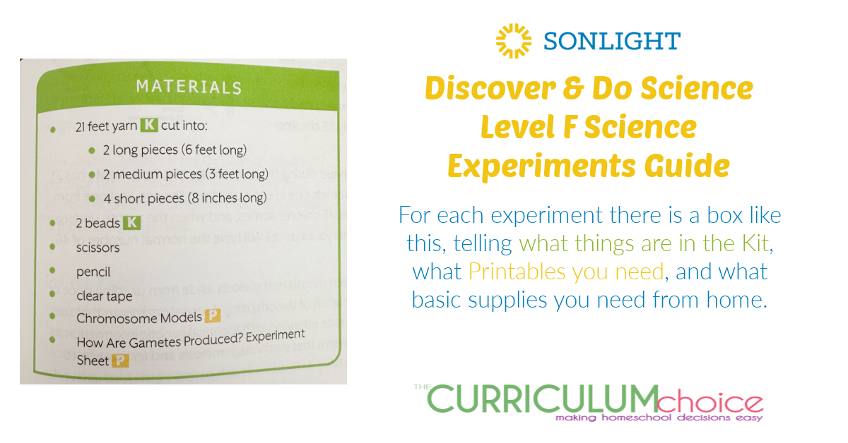 Sonlight Discover & Do Science Level F Science Experiments Guide