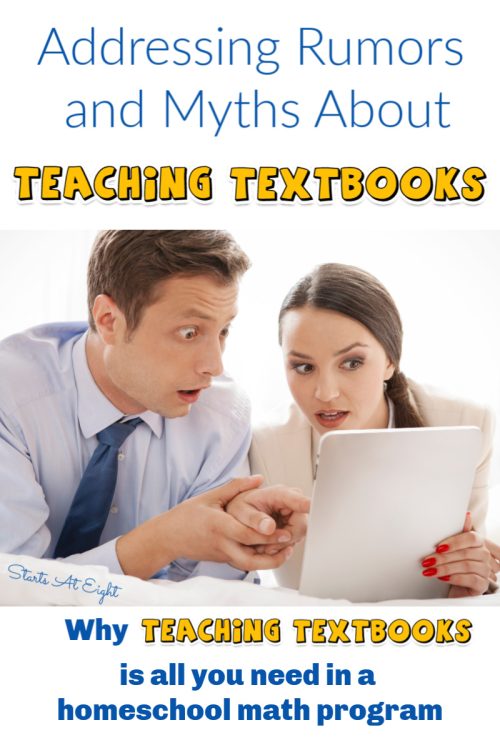 Addressing Rumors and Myths About Teaching Textbooks